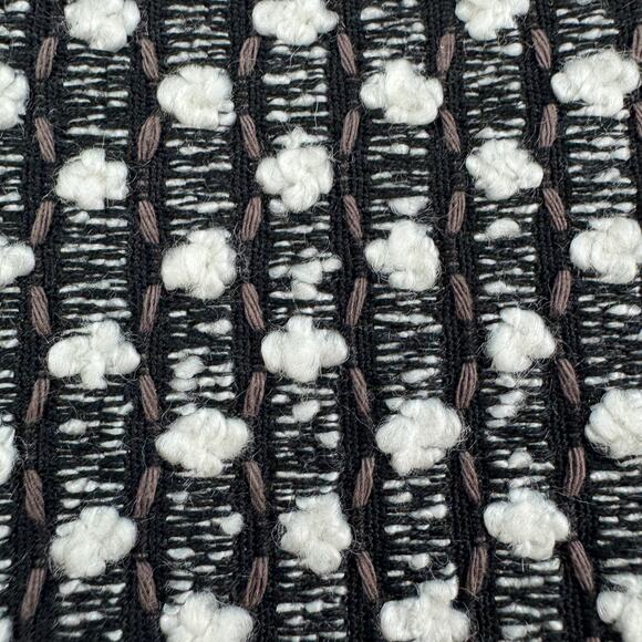 Rodeo Home Black White Textured Chic Velvet Decorative Pillow Covers Set Of Two - Picture 9 of 9